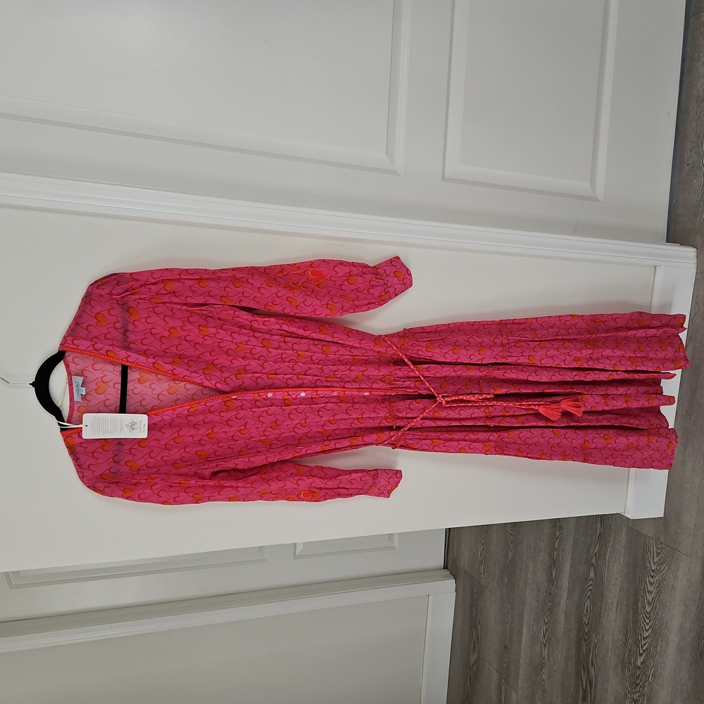 TAJ Maxi buttons down dressHeart on address